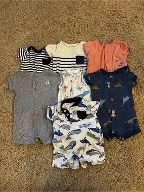 Carter’s Summer Romper Bundle 0-3 months and 3-6 months